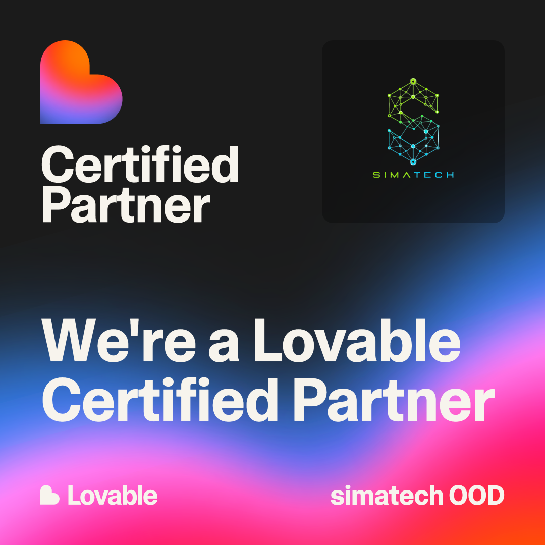 Simatech OOD Lovable Certified Partner credential